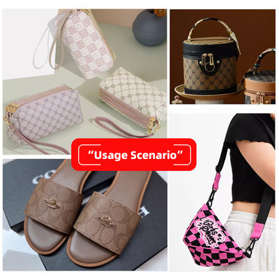 Tessuto di pelle finta in PVC stampato di spessore 0,8 mm per borse e borsette