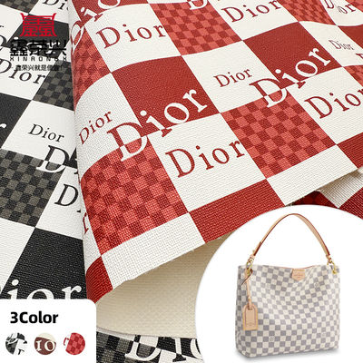 Tessuto di pelle finta in PVC stampato di spessore 0,8 mm per borse e borsette