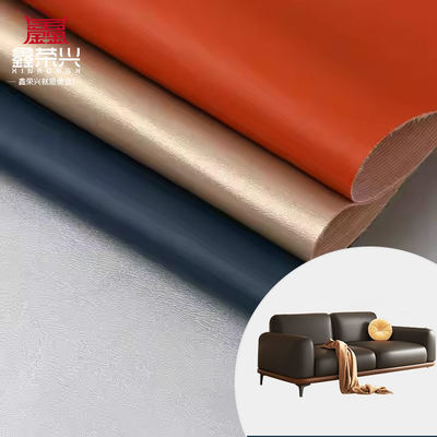 Pelle artificiale PVC DE7 Napa Grain per mobili, larghezza 54 pollici
