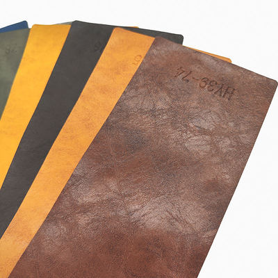 Finta pelle PVC Crazy Horse Oil Wax per mobili, 54 pollici di larghezza