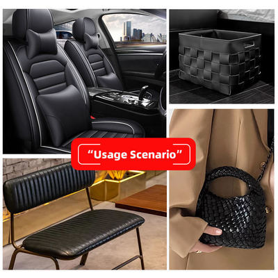 Finta pelle PVC intrecciata goffrata per rivestimenti di mobili