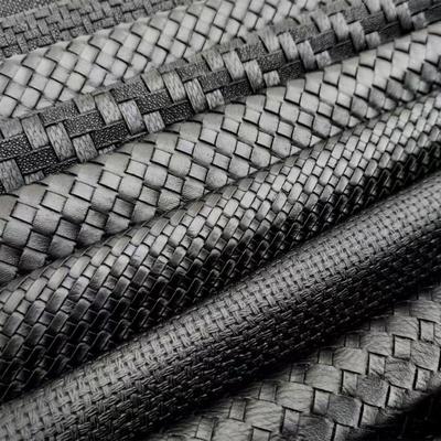 Finta pelle PVC intrecciata goffrata per rivestimenti di mobili