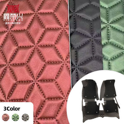 Ricamo in diamanti in PVC su misura in pelle sintetica perla di perla di pelle sintetica di pelle finta per copertura del sedile dell'auto divano tessuto di pelle finta