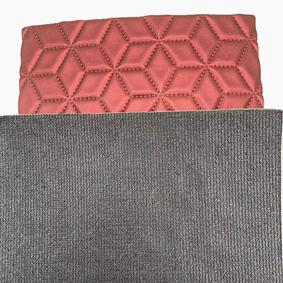 Ricamo in diamanti in PVC su misura in pelle sintetica perla di perla di pelle sintetica di pelle finta per copertura del sedile dell'auto divano tessuto di pelle finta