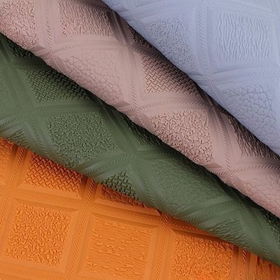 Pelle sintetica artificiale in stile rombo antiscivolo in PVC per sedili auto, divani, decorazioni, borse, tessuto in similpelle