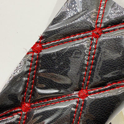 Matto per piedi di auto in pelle in PVC a misura 4.6 mm Spesso con imbottitura di schiuma Stretchy Fit Sedie auto ricamate in rilievo Divani per borse