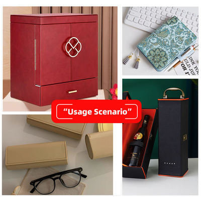 Pvc Fiore Modello Artificiale Sintetico Pelle Portafoglio Scatola Scarpe Taccuino Finta Pelle Tessuto