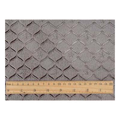 Vendita al dettaglio Pvc brillante modello geometrico pelle sintetica artificiale imballaggio portafoglio scatola quaderno tessuto di pelle finto