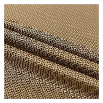 Pvc Metal Perla Colore chiaro Piccolo Disegno di tessuto Artificiale Imballaggio sintetico Portafoglio Scatola Scarpe Notebook Tessuto in pelle finta