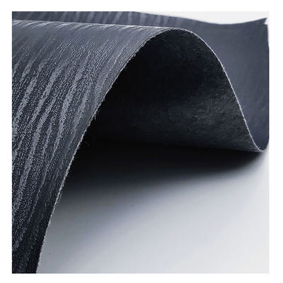 Ingrosso Pvc Stripe Leather Artificial Synthetic Leather Legno Stampa Imballaggio Portafoglio Scatola Scarpe Notebook Tessuto in pelle finta