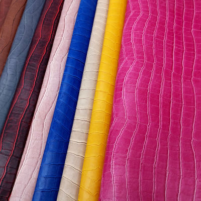 Pvc grano di bambù pelle sintetica artificiale portafogli scatola scarpe Ntoebook tessuto di pelle finta