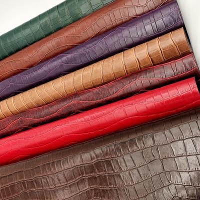 Pvc grano di bambù pelle sintetica artificiale portafogli scatola scarpe Ntoebook tessuto di pelle finta