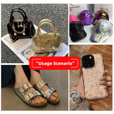 Pvc grano di coccodrillo tessuto di cuoio sintetico in rilievo estensione impermeabile per il portafoglio scarpe portatili borsa da sofà mobili uso