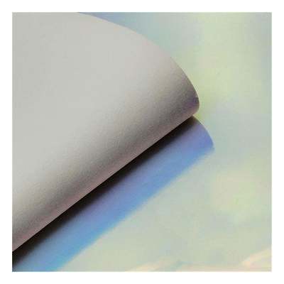 Rainbow Pu olografico metallico colorato specchio pelle sintetica artificiale scarpe finte custodia borsa da mano notebook tessuto di pelle