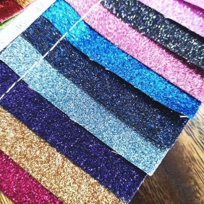 Ingrosso PU Glitter Powder Grain pelle sintetica Portafogli Cassa Calzature Notebook Tessuti in pelle