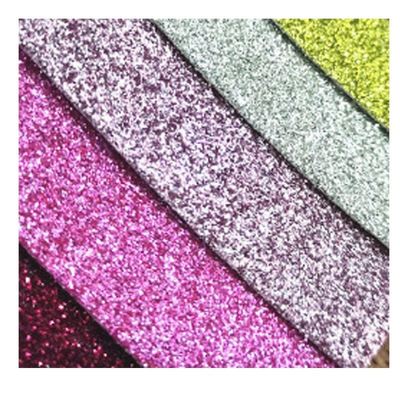 Ingrosso PU Glitter Powder Grain pelle sintetica Portafogli Cassa Calzature Notebook Tessuti in pelle