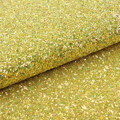 Elastico PU scintillante luccicante massiccio esagonale Glitter tessuto di pelle sintetica per scarpe borse bow artigianato cappello tessuto di pelle finta