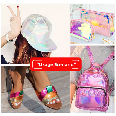 PU Film Rivestito Glitter Tessuto per Scarpe Arco Artigianato Falso Pelle Pelle Sintetica Stretta Impermeabile Per Divano Rivestimento Esterno