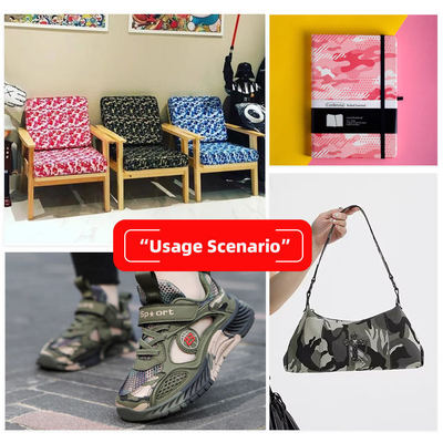 PU Pelle scamosciata smerigliata Nubuck Grain Camouflage Sintetico Cuoio Borsa Scarpe Portafoglio Decorare Quaderni Custodia Finta Pelle Tessuto