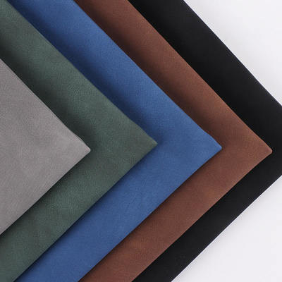 PU in due toni pelle scamosciata sintetica nubuck per borse, scarpe, portafogli, decorazioni, quaderni, custodie, tessuto in ecopelle