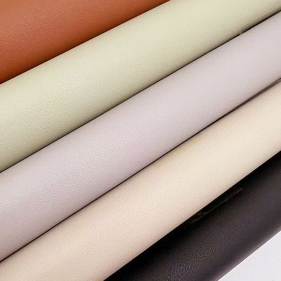 1.8mm Thickness 54/55" Width 40 Colors PVC Leather for Bags with Suede Backing and Embossed Pattern