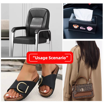 0.6mm Thickness 140cm Width Knitted Backing PVC Leather Synthetic Leather for Bags Furniture and Home Decor