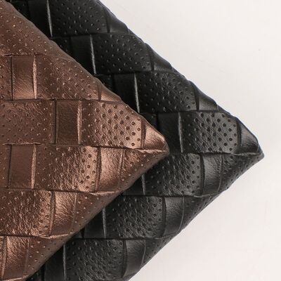 PVC pelle sintetica artificiale Pinhole tessuto grano letto morbido sedile auto copertura per sedie divani scarpe automobili tessuto estensibile per