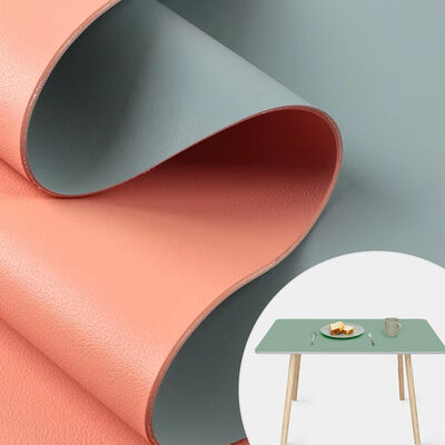 ECO 160cm Largo PVC Pelle di Mucca Tinta Unita Bicolore Tessuto Sintetico Artificiale per Scarpe, Tappetini da Tavolo e Borse