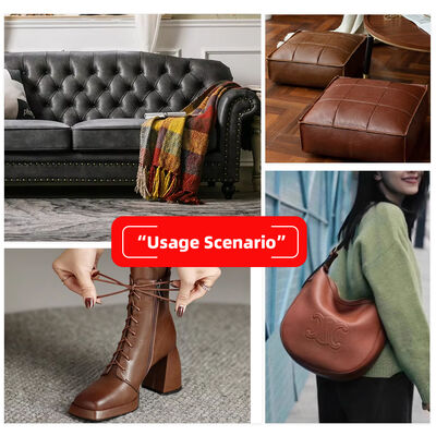 Microfibra PU Stile Retro R64 Ecopelle Tessuto Vinile Cerato Oleoso per Artigianato Divano Sedia Cintura Impermeabile Elastica per Borse