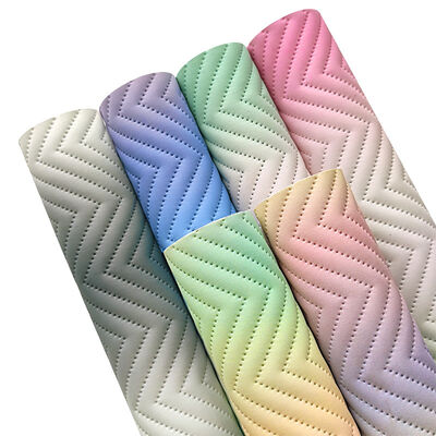 Nuova moda colore sfumato stampato PU pelle sintetica artificiale per divano borsa decorativa scatola da imballaggio tessuto in ecopelle vinilica