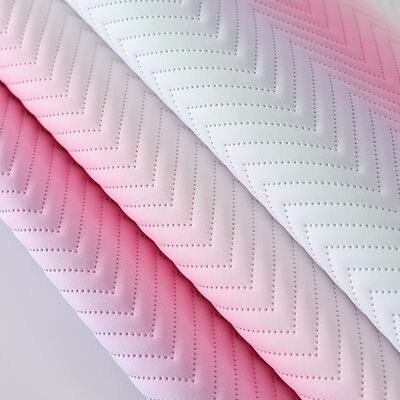 Nuova moda colore sfumato stampato PU pelle sintetica artificiale per divano borsa decorativa scatola da imballaggio tessuto in ecopelle vinilica