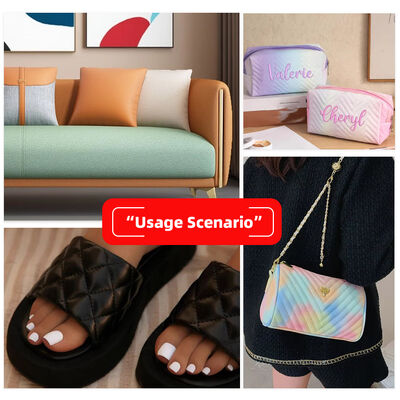 Nuova moda colore sfumato stampato PU pelle sintetica artificiale per divano borsa decorativa scatola da imballaggio tessuto in ecopelle vinilica