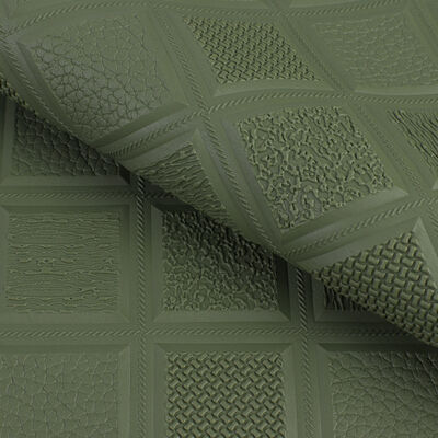 Pelle sintetica artificiale in stile rombo antiscivolo in PVC per sedili auto, divani, decorazioni, borse, tessuto in similpelle