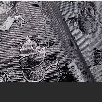 PVC all'ingrosso Highlights di 045 # Finta pelle con motivo a grana di panda, scarpe, scatola, taccuino, tessuto