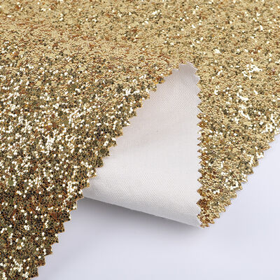 Tessuto elasticizzato in ecopelle PU sintetica con glitter esagonali scintillanti per fodere di scarpe, borse, fiocchi, artigianato, cappelli in ecopelle