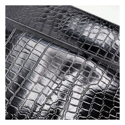 Modello di pietra lucida Pvc Modello di pelle sintetica per animali Calzature Borse e borse Tessuti di pelle finta
