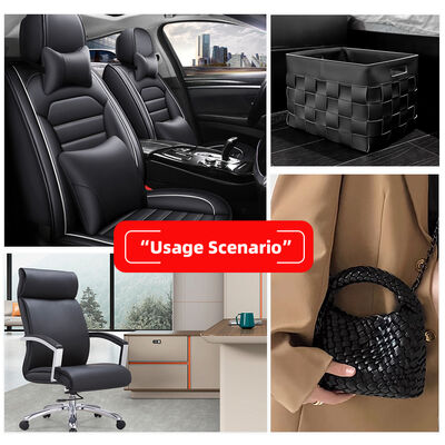 Tessuti a ciclo con tessuto tessuto in pvc pelle sintetica scarpe in rilievo borse mobili artigianato auto tessuti in pelle finta stretch