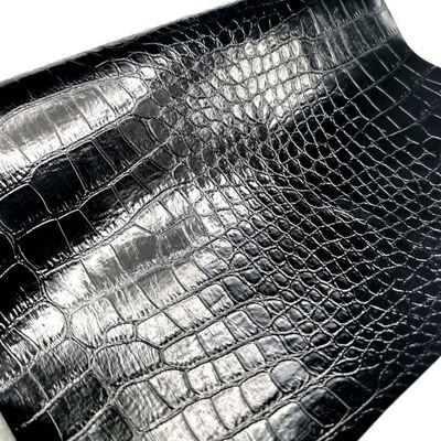 Highlight coccodrillo Pvc pelle sintetica animale calzature borse e scatole prezzo basso tessuto di pelle finta