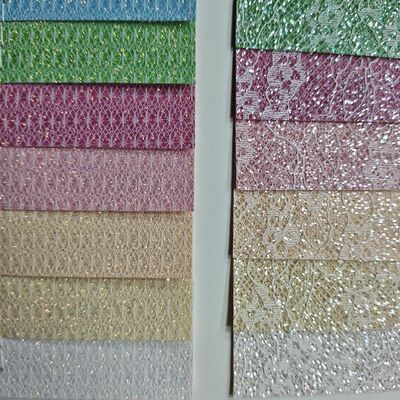 XR Glitter cuoio sintetico ️ Modello di riso e modello floreale