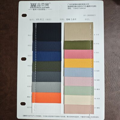 0.7mm Tessitura tessuto pelle sintetica PVC rotolo di pelle per borse mobili interni automobilistici 1.6m larghezza