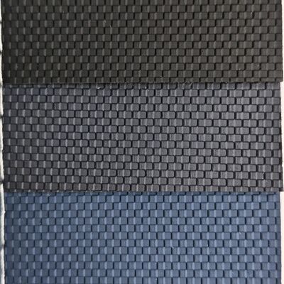 Rotolo in PVC in pelle sintetica con trama intrecciata con supporto in tessuto a rete per borse, portafogli e mobili