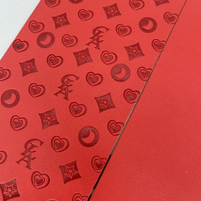 Pelle sintetica pressata in PU per borsa da scarpe confezione tappetino da tavolo tessuto di pelle sintetica finta
