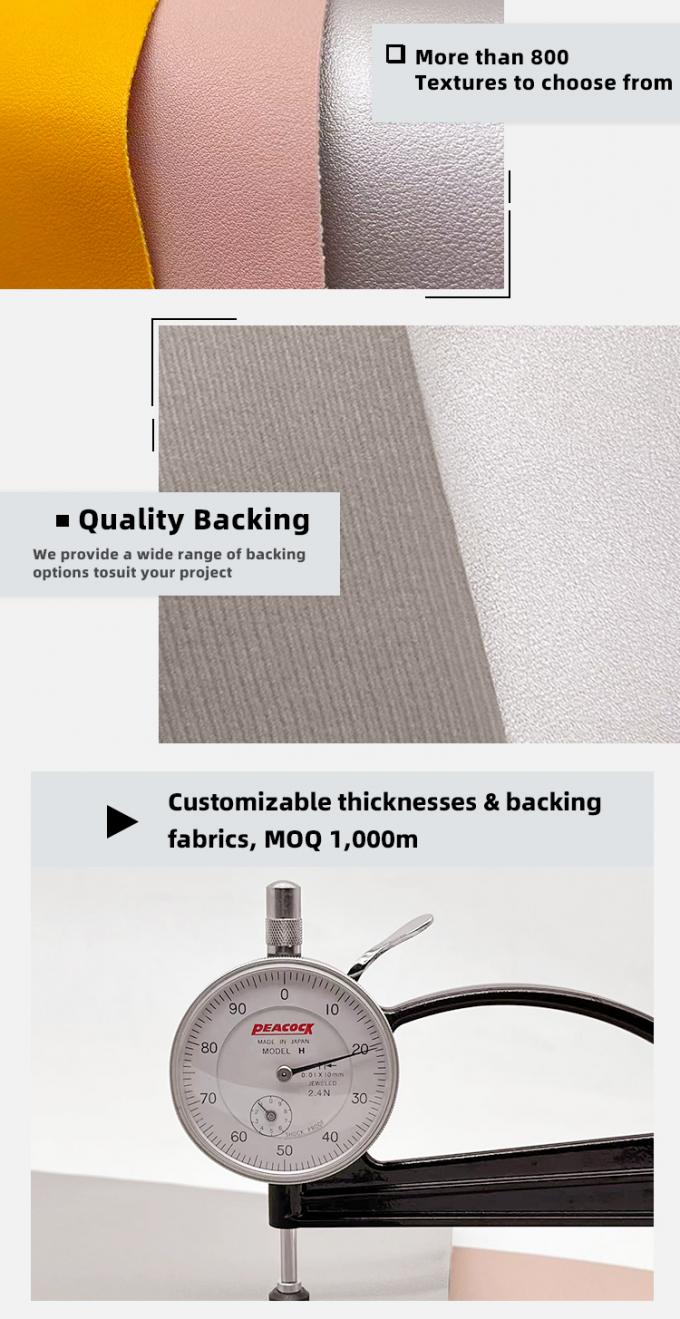 Pelle sintetica artificiale in PVC da 1,3 mm 711 Napa Grain per borse, tovagliette, scarpe, portafogli, decorazioni, cinture 5