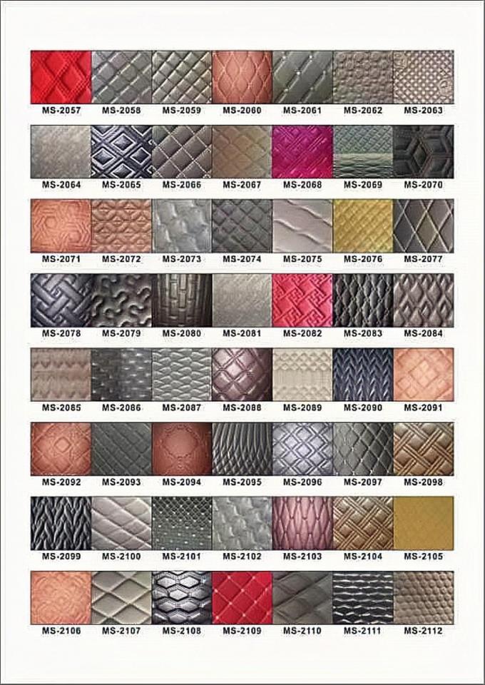 Pelle PVC in schiuma di poliuretano da 6,0 mm per rivestimenti sedili auto 4