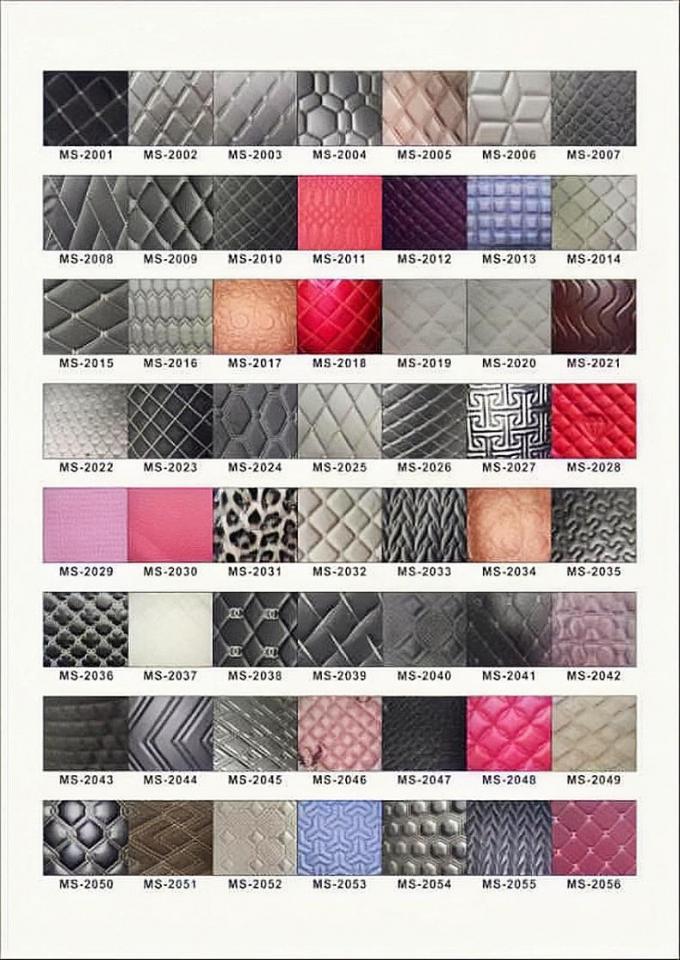 Pelle sintetica trapuntata in PVC personalizzata con ricamo, schiuma di poliuretano da 6,0 mm per rivestimenti di sedili auto, divani, tessuto in similpelle 6