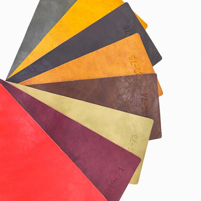 Finta pelle PVC Crazy Horse Oil Wax per mobili, 54 pollici di larghezza 6