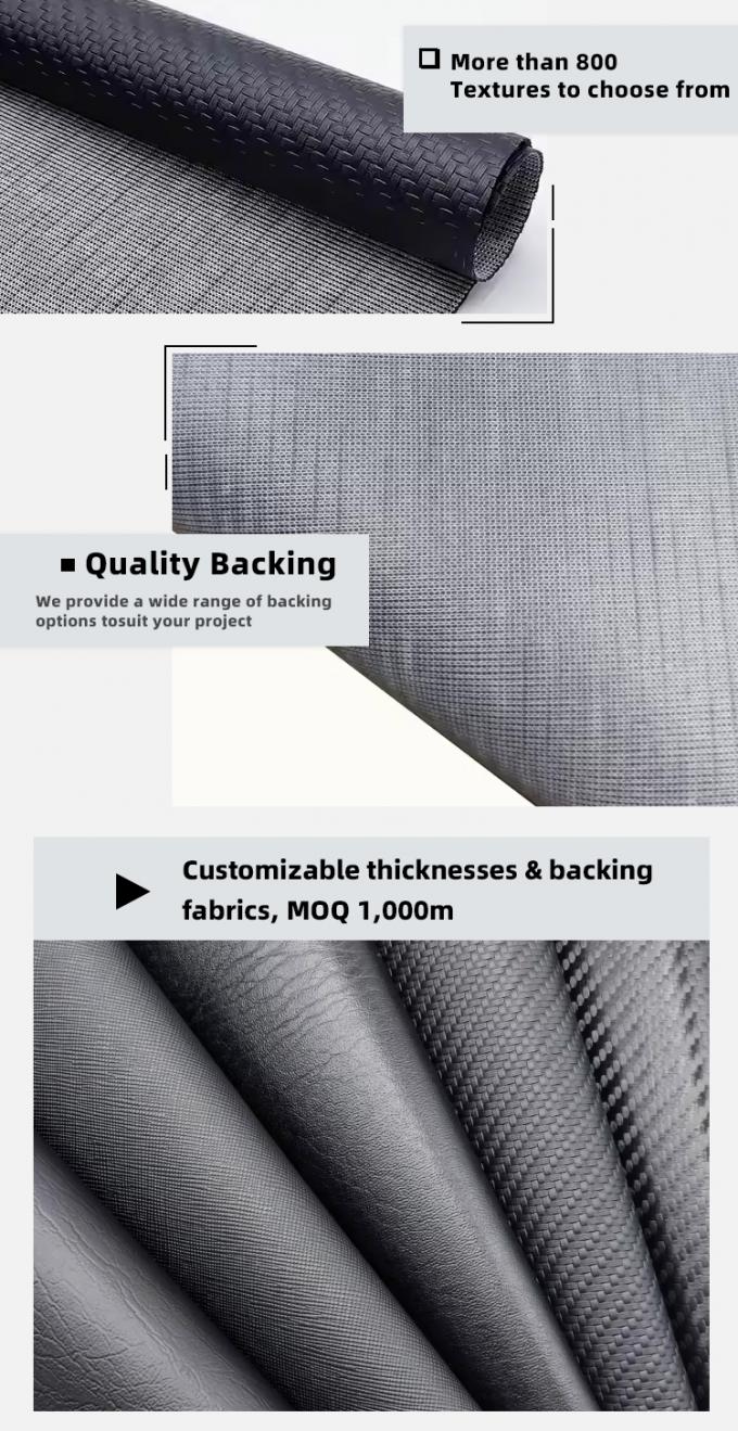 Tappetino in PVC con motivi intrecciati in grana, pelle sintetica artificiale per sedia, divano, scarpe, tappetino per auto, similpelle 5