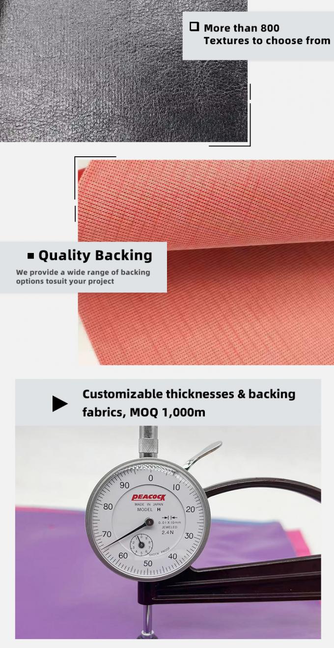 Tessuti in cuoio a maglia in PVC per mobili 57/58" impermeabili, resistenti all'abrasione 5