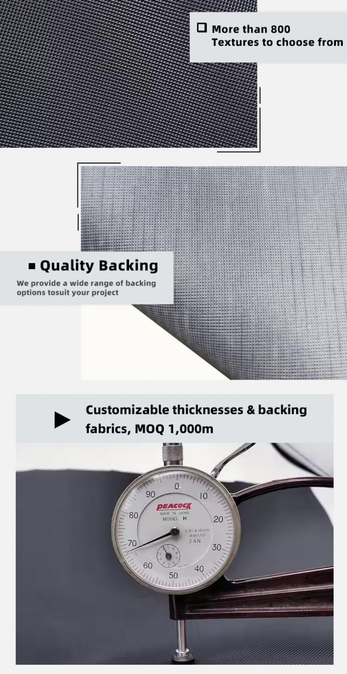 Pelle PVC resistente all'abrasione per sedili auto e mobili 5