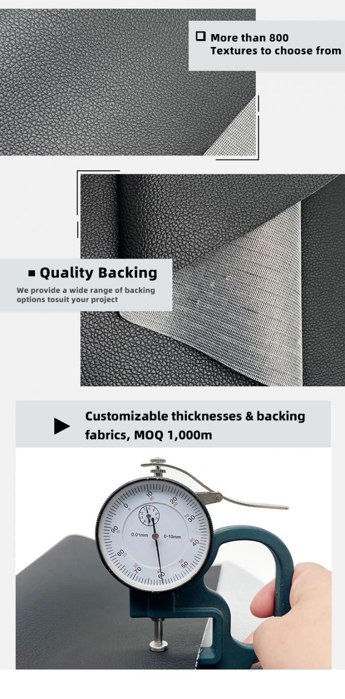 Pelle PVC per mobili spessa 0,6 mm, goffrata e resistente all'abrasione 5